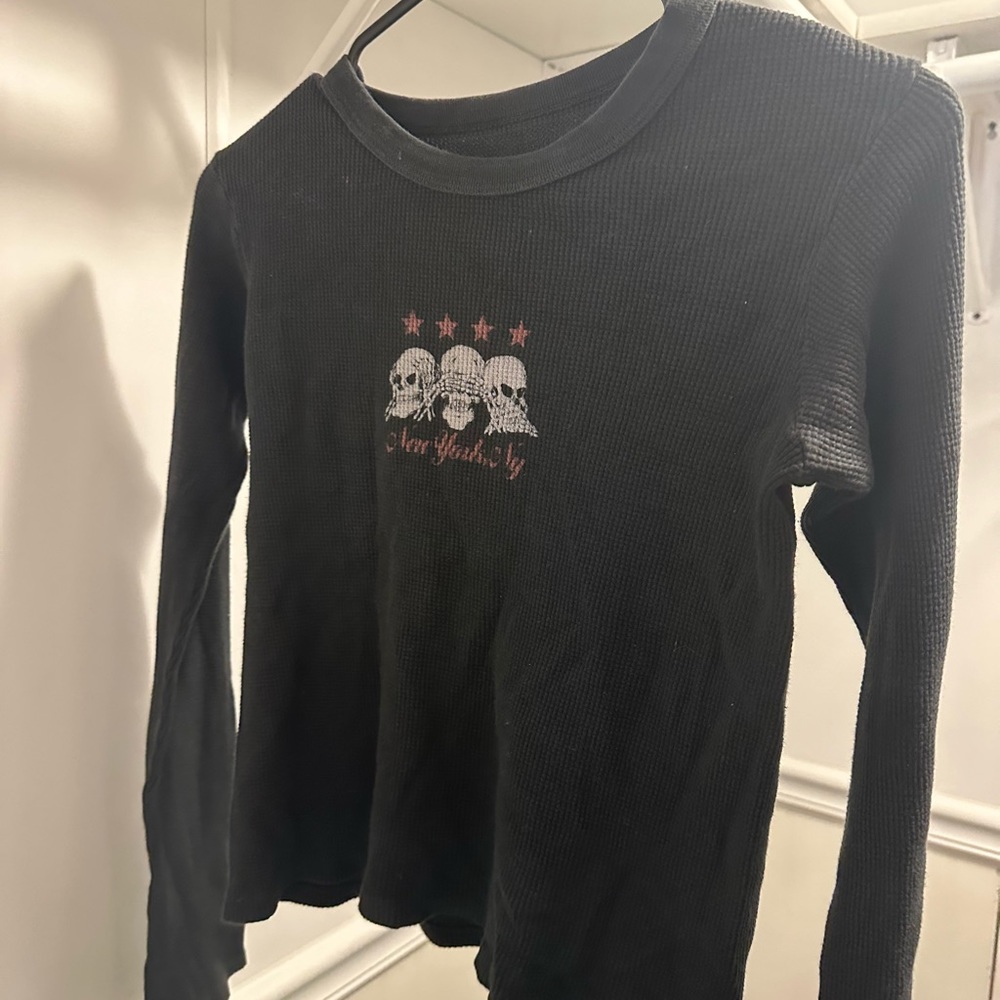 john galt skeleton crop top